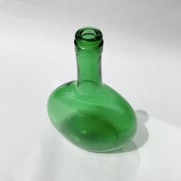 〈vintage〉green flower vase