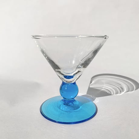 〈vintage〉 blue bubble glass