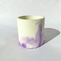 〈handmade〉 pot / yellow×purple