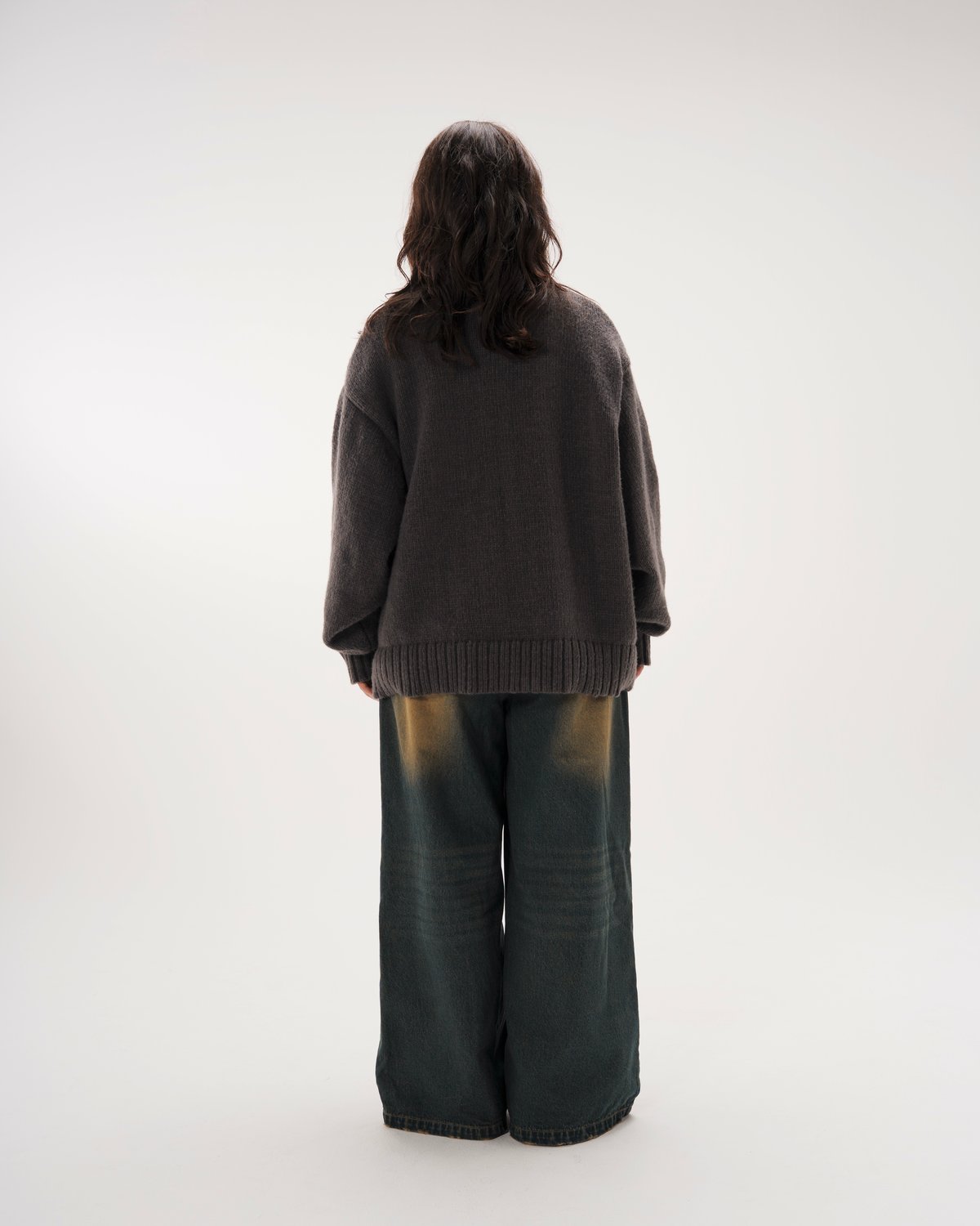 Crew Neck Cardigan【GRAY】 | Mr.Creape