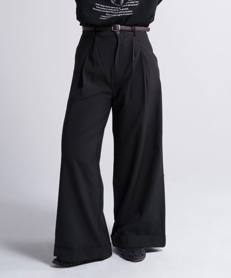 ワイドバギータックスラックス【BLACK】