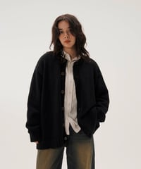 Mr.Creape クルーネックカーディガン Crew Neck Cardigan【GREEN】 | Mr.Creape