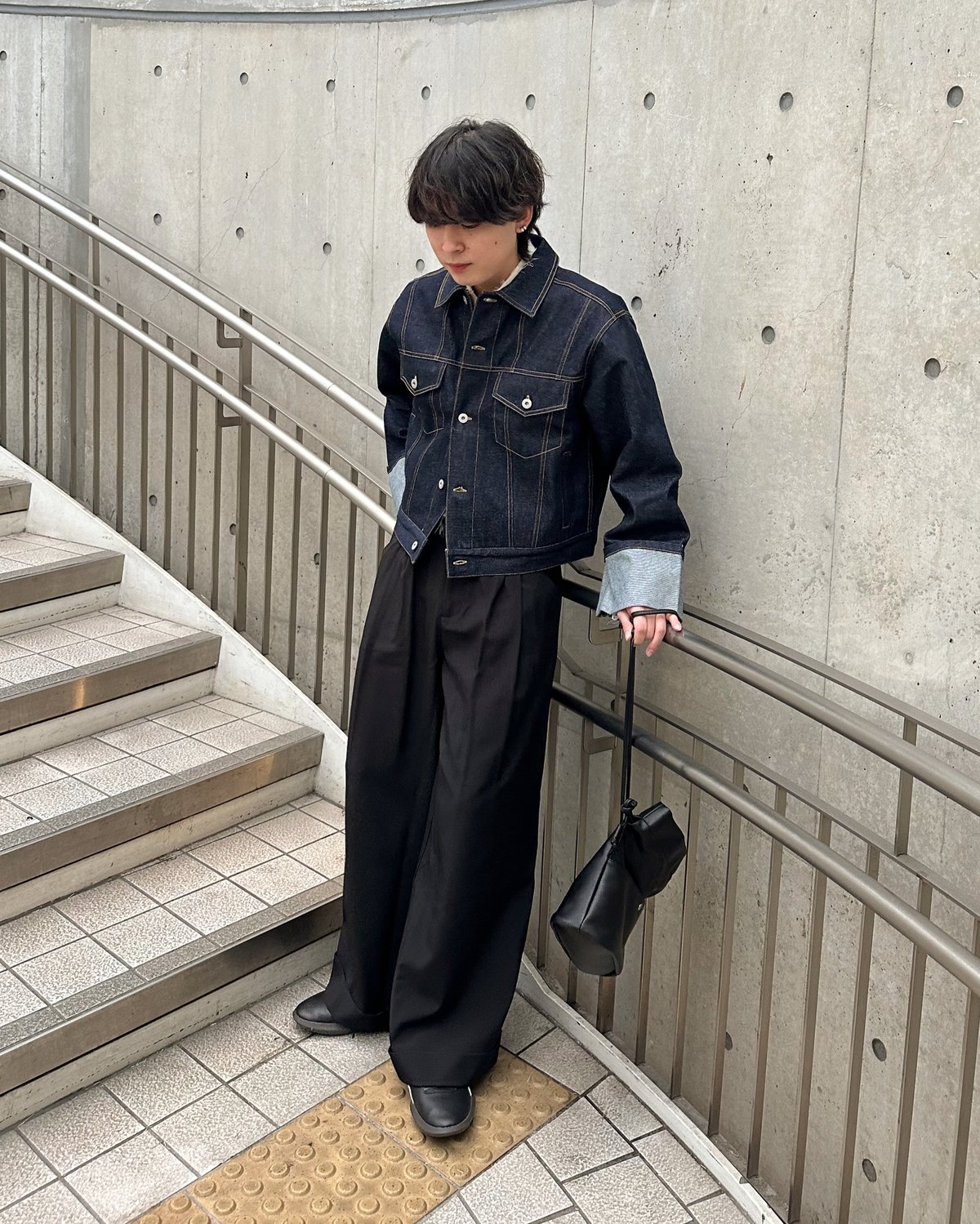 【大幅値下げ】Mr.Creape 黒 デニムジャケット fit=scale-down,w=1200