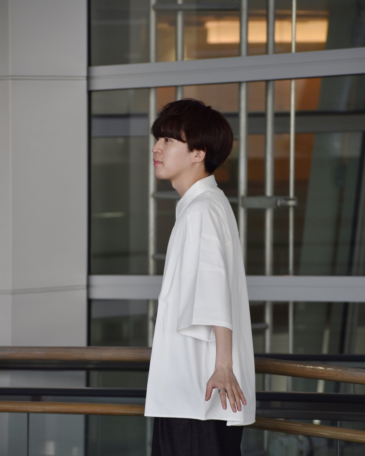 半袖タックシャツ【WHITE】 | Mr.Creape