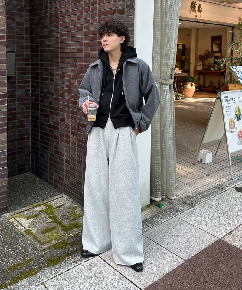 短丈ウールブルゾン【GRAY】 | Mr.Creape