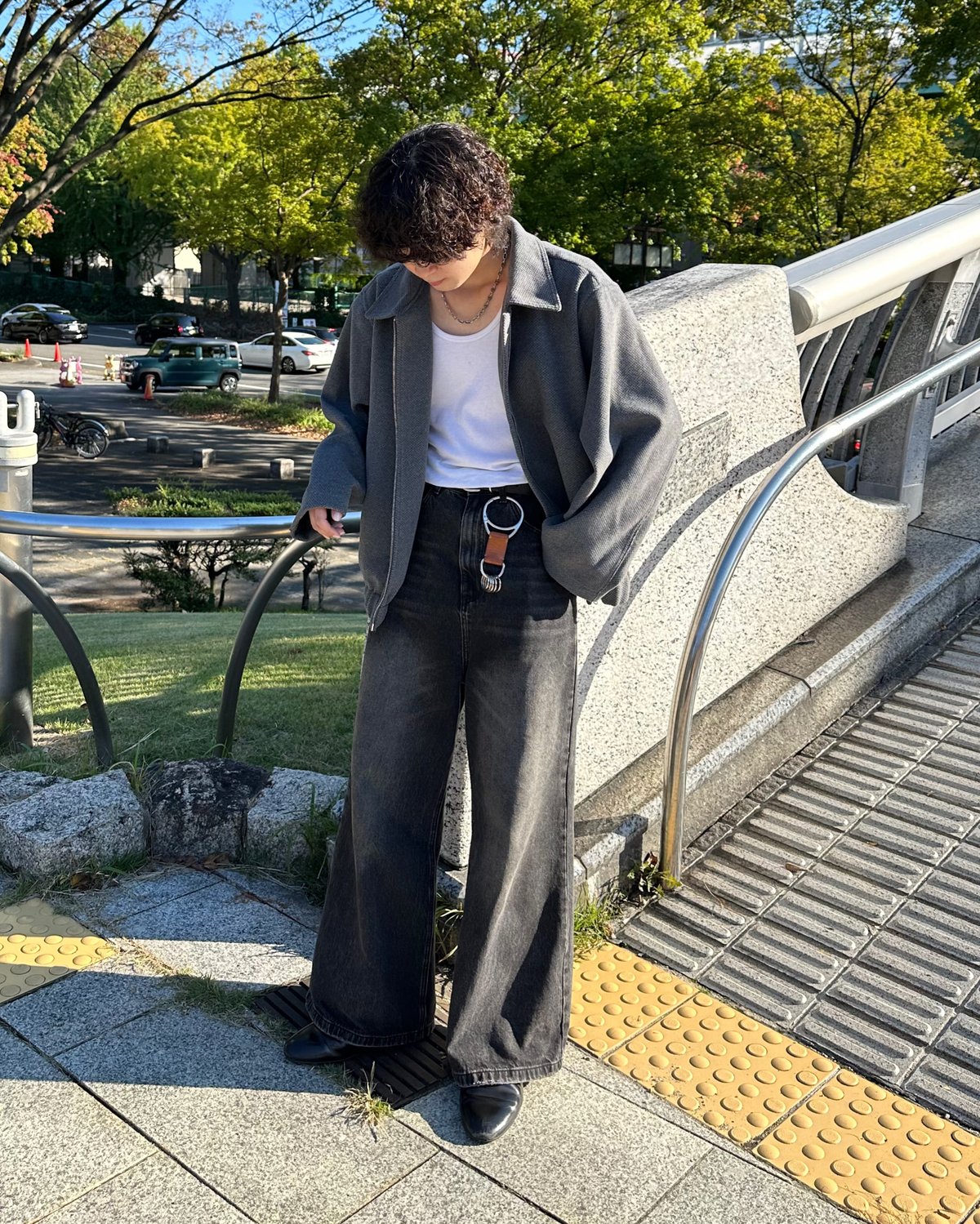 短丈ウールブルゾン【GRAY】 | Mr.Creape 短丈ウールブルゾン【GRAY】 | Mr.Creape
