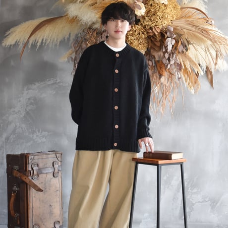 Mr.Creape クルーネックカーディガン