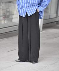 タックワイドパンツ【BLACK】