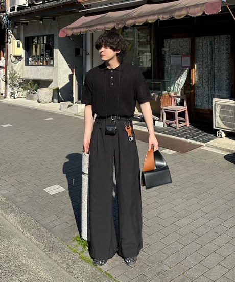 ワイドバギータックスラックス【BLACK】