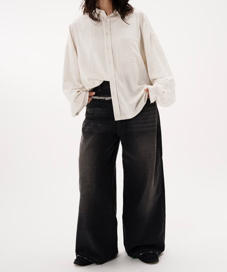 【大幅値下げ】Mr.Creape 黒 デニムジャケット fit=scale-down,w=1200