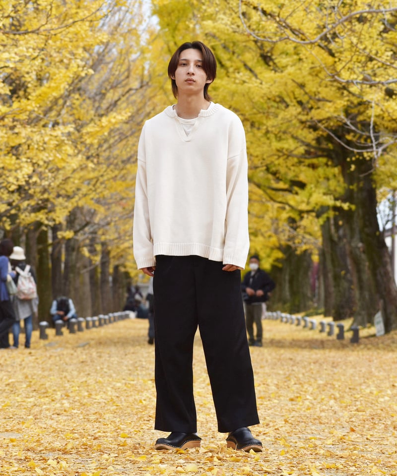 Vネック厚手ニット | Mr.Creape