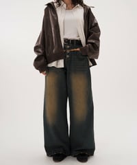 短丈モヘアグラデーションカーディガン【BLACK】 | Mr.Creape