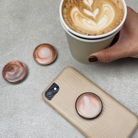 latte art  smart phone grip (3color)