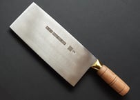 中華包丁 陳枝記 文武刀 (厚刃) ハガネ 22cm | ビエント工芸・包丁ストア
