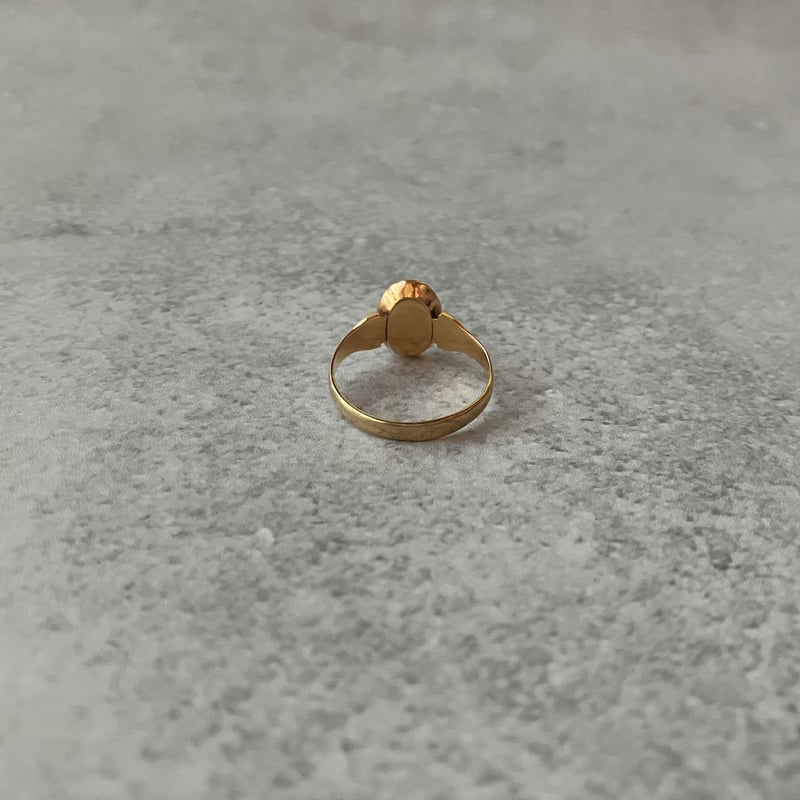 アンティークゴールドパールリング 061 アンティーク 「パールに秘めた静かな誓い」パールとゴールドの