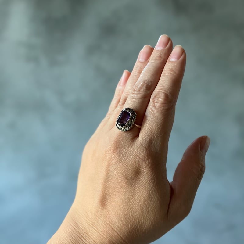 055 ヴィンテージ アメジストのリング | 134 oldbeauty