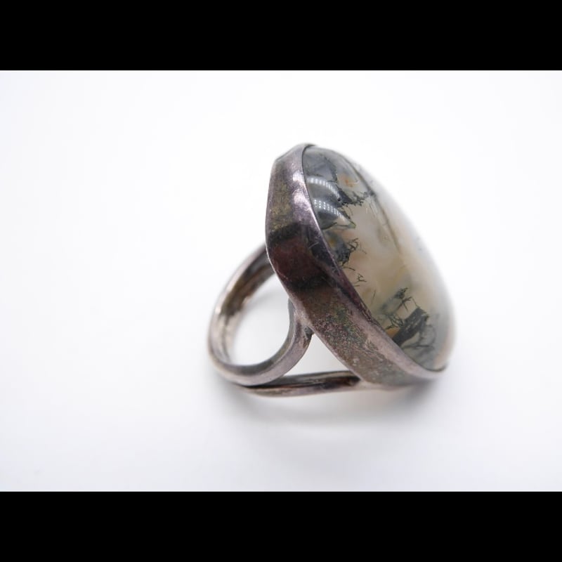 001 ヴィンテージ 「森の思い出」モスアゲートのリング | 134 oldbeauty 001 ヴィンテージ 「森の思い出」モスアゲートのリング | 134 oldbeauty