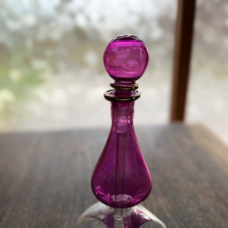 074 クラフト　エジプト工芸ガラスの香水瓶No.3