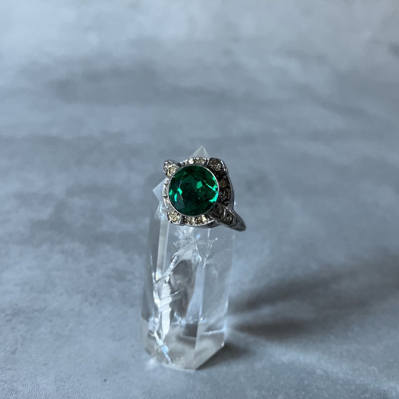 遺品整理　アンティーク　ヴィンテージ　エメラルド　アクアマリン 遺品整理 アンティーク ヴィンテージ エメラルド アクアマリン 18金