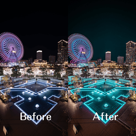 Night Photography Preset CYBER PUNK