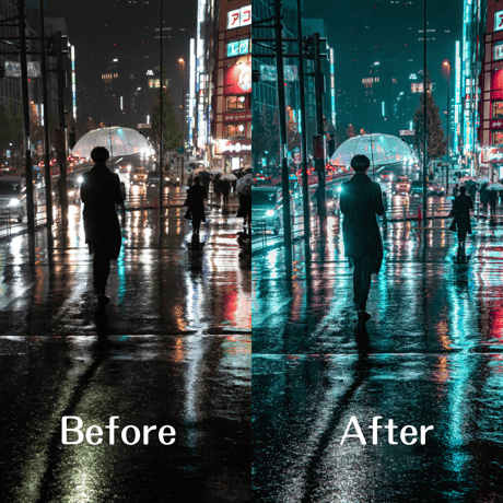 Night Photography Preset CYBER PUNK