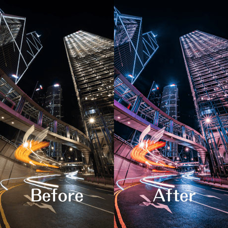 Night Photography Preset PINK