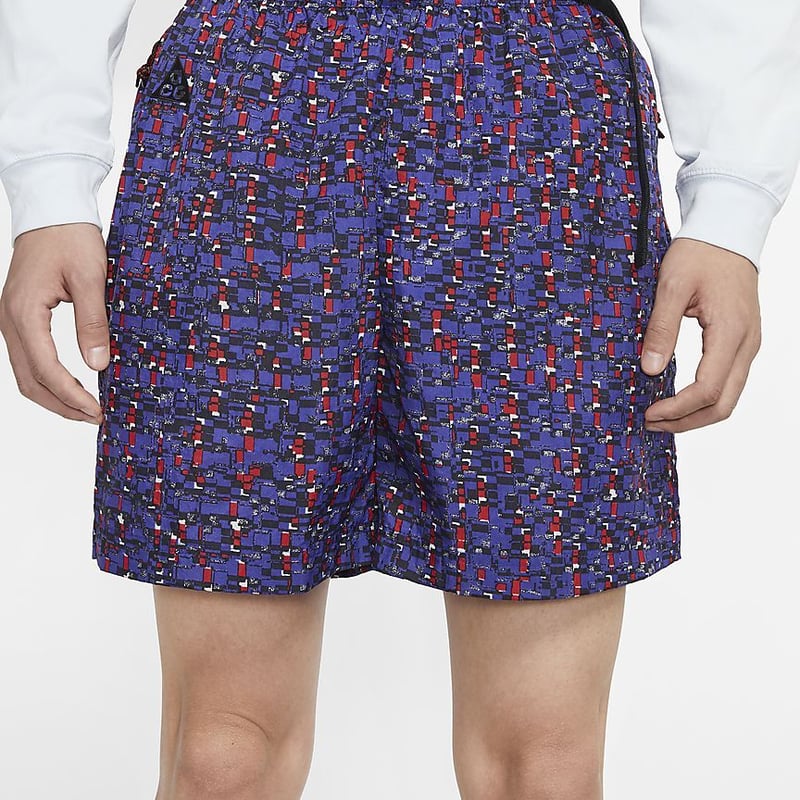 NIKE ACG PRINTED WOVEN SHORTS (PURPLE) | new to