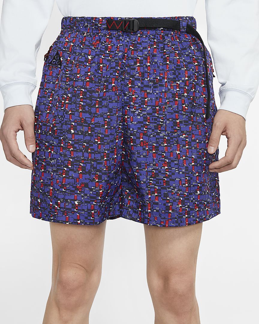 NIKE ACG PRINTED WOVEN SHORTS (PURPLE) | new to