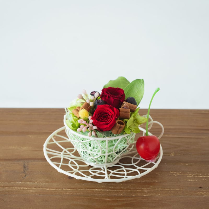 ティーカップフラワー（ワイヤー） | bonheur STORE