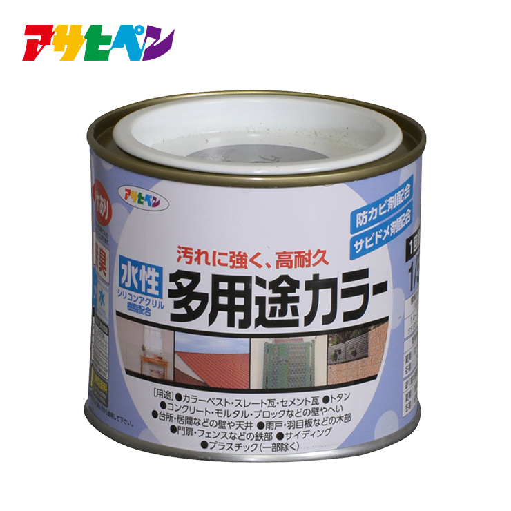 アサヒペン(Asahipen) 水性コンクリートフロア防水塗料 10L ライトグレー