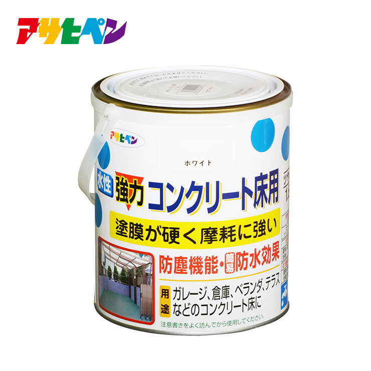 アサヒペン 水性屋上防水遮熱塗料用シーラー １．３Ｌ ホワイト 6缶セット - 1