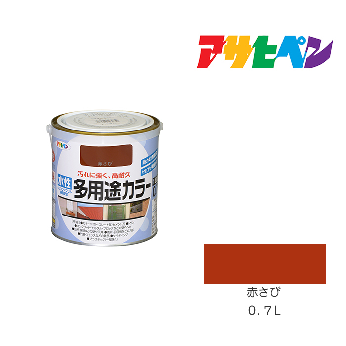 水性塗料・ペンキ アサヒペン 水性多用途カラー ライトグレー（5L