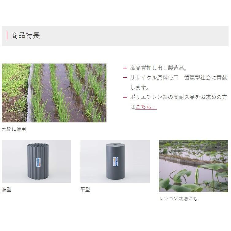 アゼ波　560　0.5mmx60㎝x20m　水稲やレンコン栽培に　ASAHIPEN　DIY...