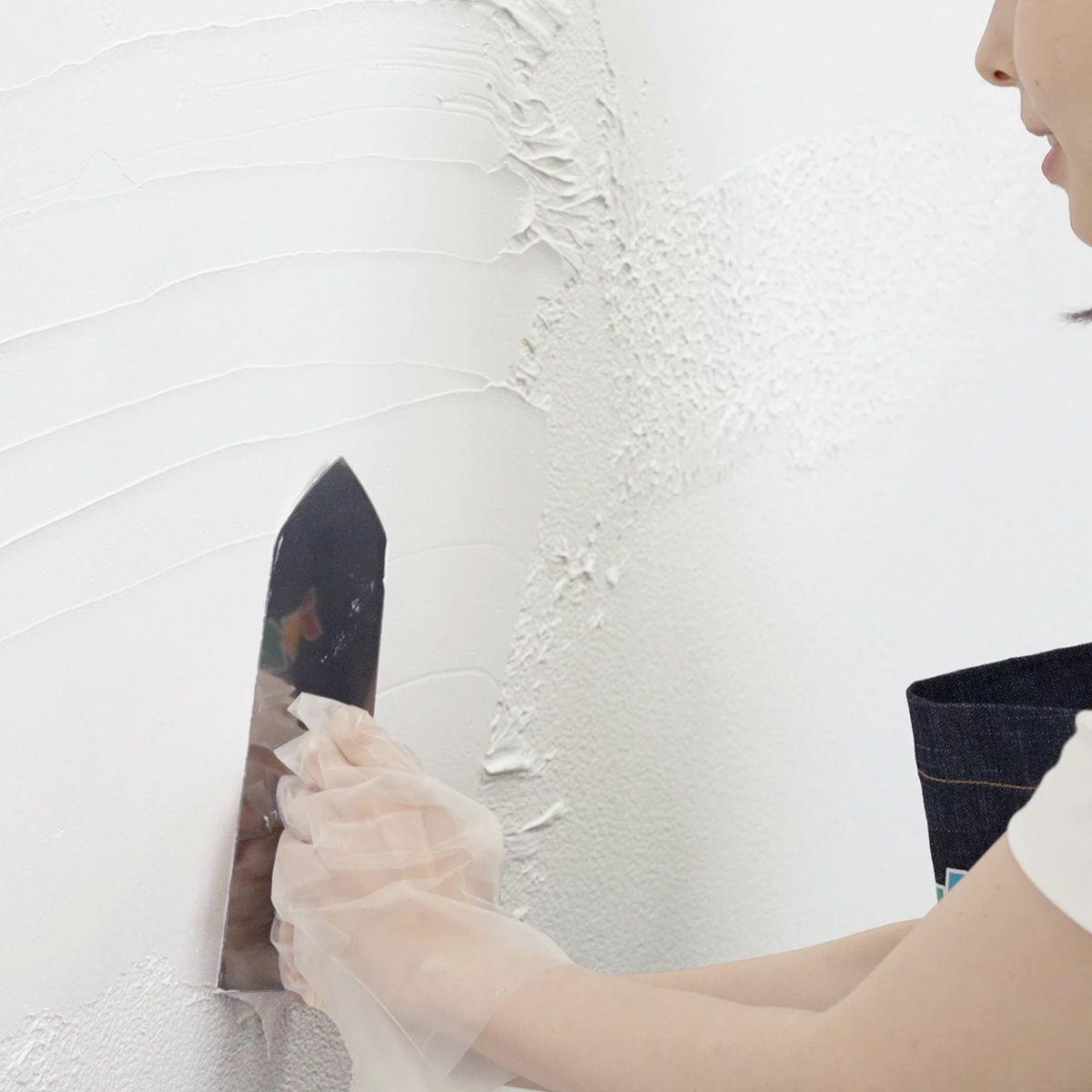 Nuri-Deco-Wall（2L） ホワイト しっくい風 塗料 水性塗料 屋内外 ツヤ消し ...
