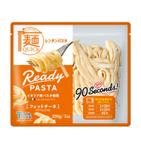 パスタもレンジでチンする時代！【特許取得の独自製法】麺QUICKレンチンパスタ【フェットチーネ】※現在予約が集中しております。商品の発送には１ケ月程お時間を頂戴する場合もございます。