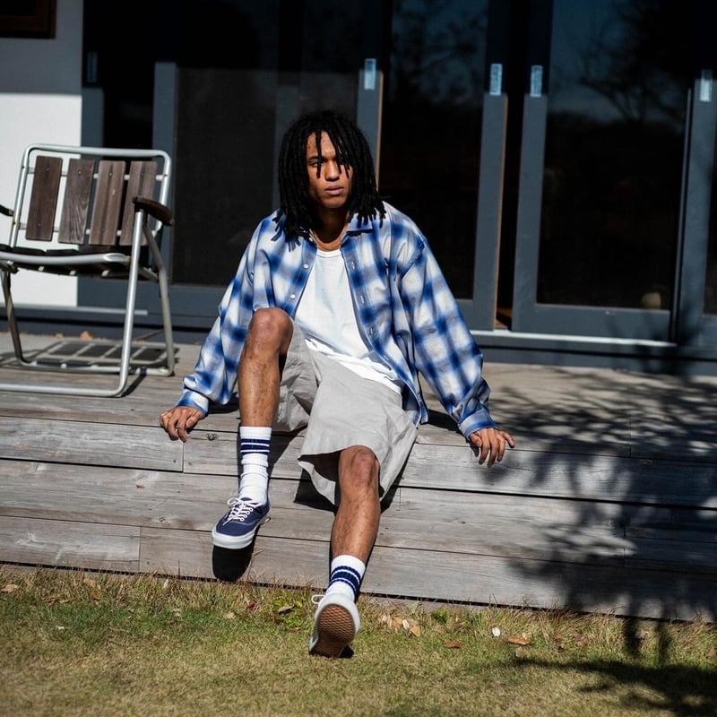 TENDERLOIN NFL ホワイト メッシュ 七部シャツ TENDERLOIN NFL