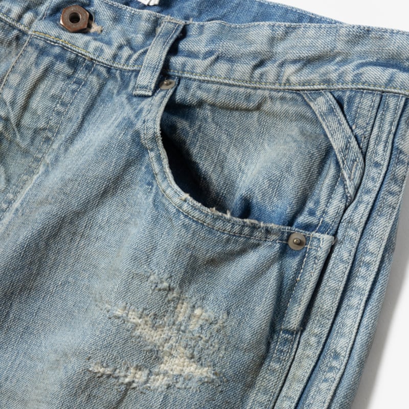 ROTOL | ロトル | TRIPLE SEAMS 6P DENIM BORO | ハードダ ROTOL | ロトル | TRIPLE SEAMS 6P DENIM BORO | ハードダ