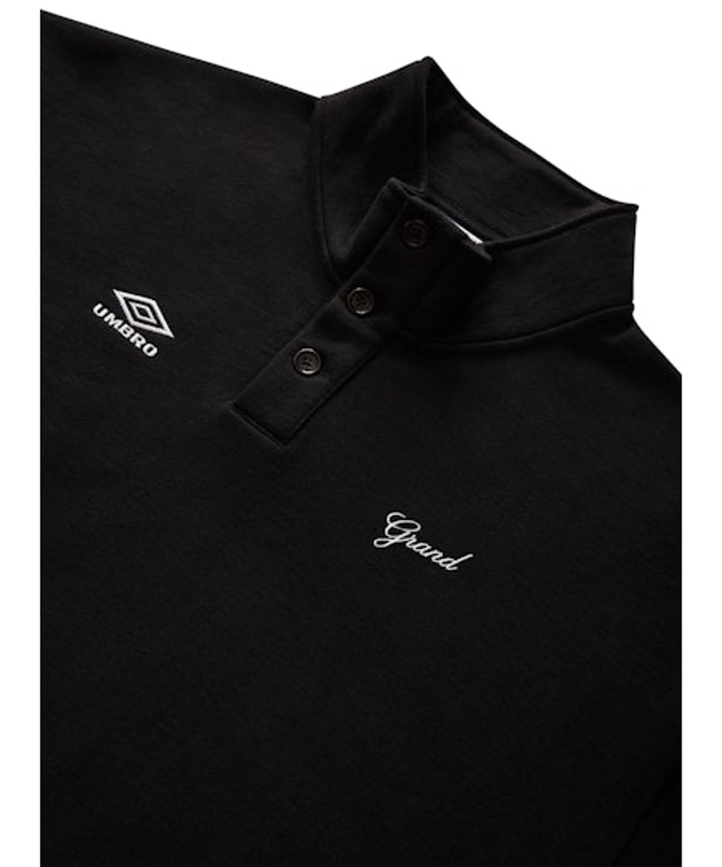 GRAND COLLECTION ブルゾン　セットアップ　グランドコレクション GRAND COLLECTION X UMBRO MICRO FLEECE QUARTER ZIP JACKET / BLACK