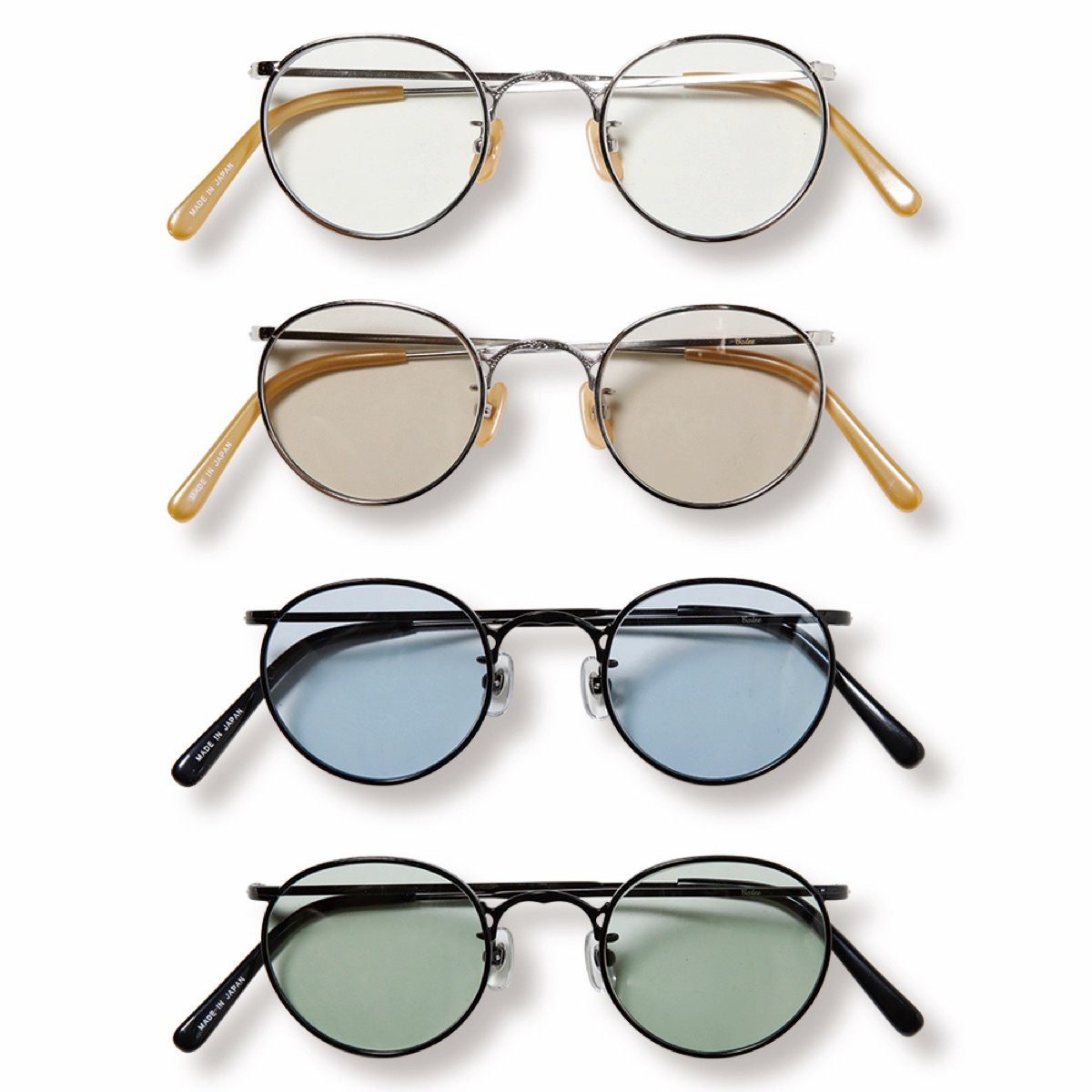 CALEE | キャリー | VINTAGE TYPE CIRCLE METAL GLASSE