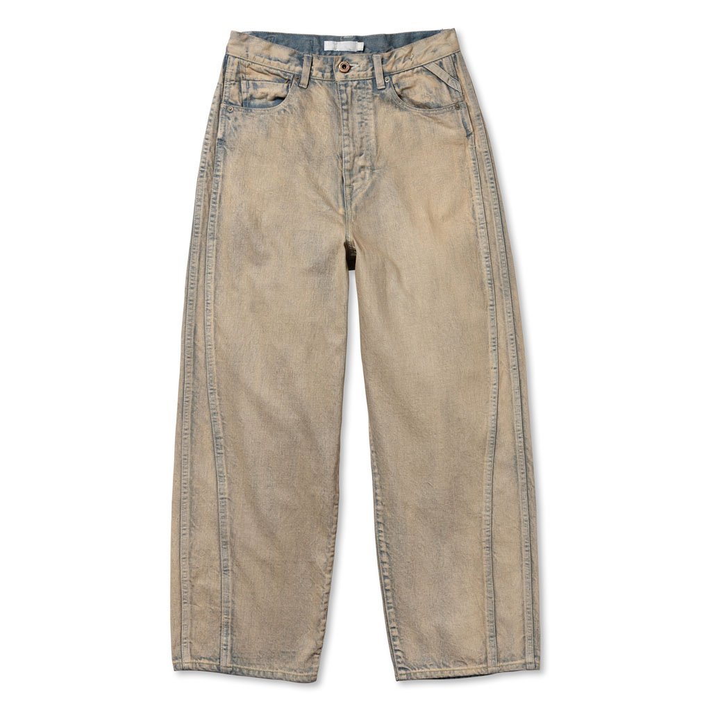 【新品】ROTOL ロトル 定番デニム ダメージワイドデニム 2 M ROTOL（ロトル）DOUBLE SEAM DENIM PANTS - 通販 – process