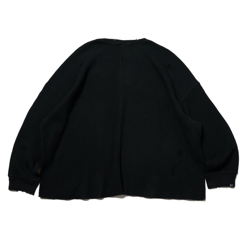 DELUXE (デラックス) CONNOR (L/S サーマルTシャツ) BLACK
