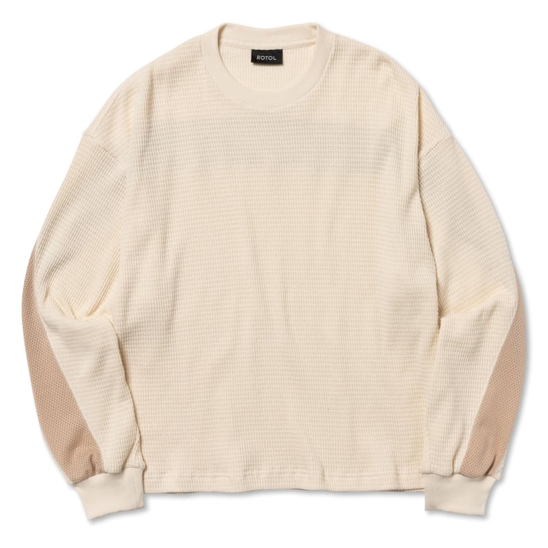 ROTOL | ロトル | MILD WAFFLE SWITCH LONG SLEEVE TE
