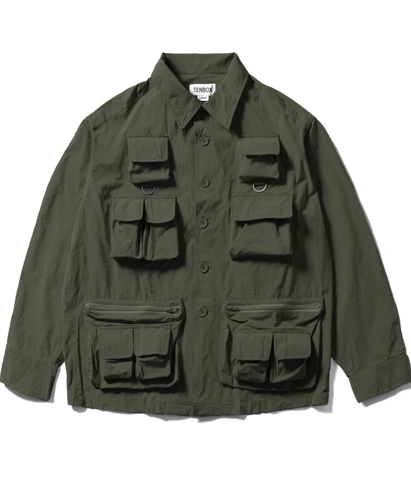 10匣 テンボックス DDS 長袖 XL 黒 硫化染め オープンカラー 日本製 10匣 TENBOX | テンボックス | Fishing Shirt | フィッシングシャツ