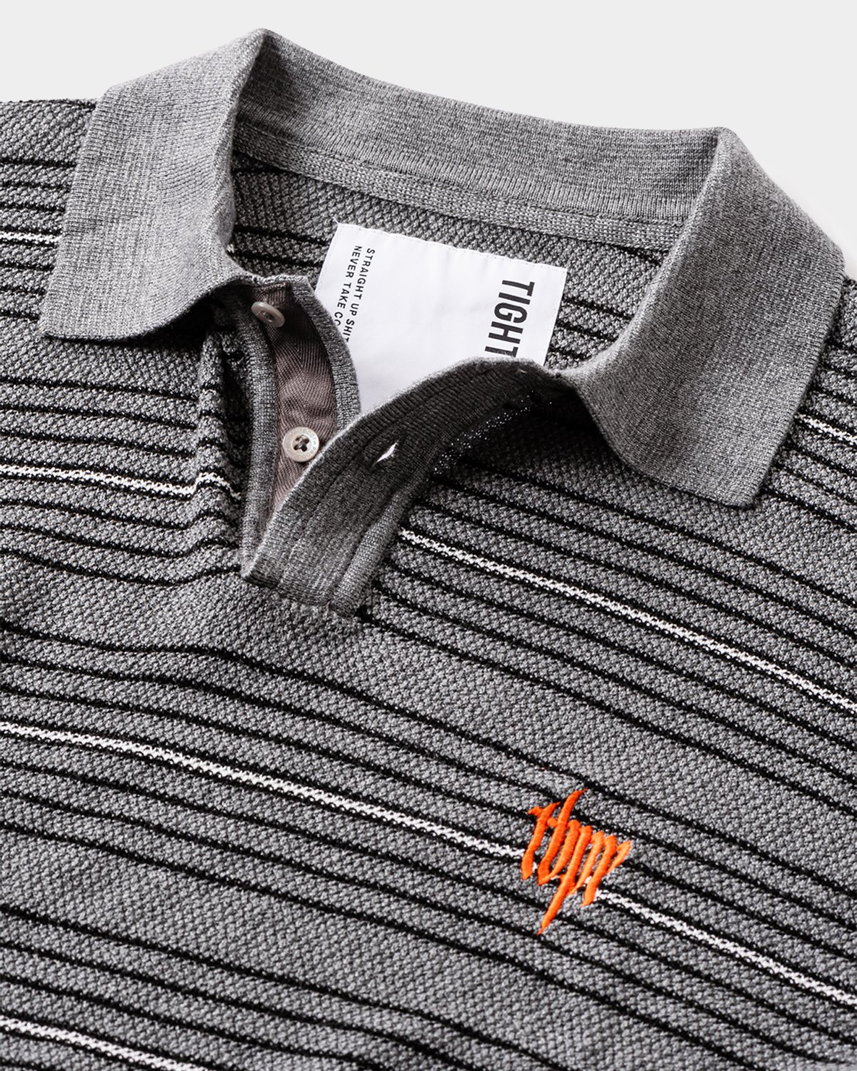 TIGHTBOOTH | タイトブース | BORDER KNIT POLO SHIRT |