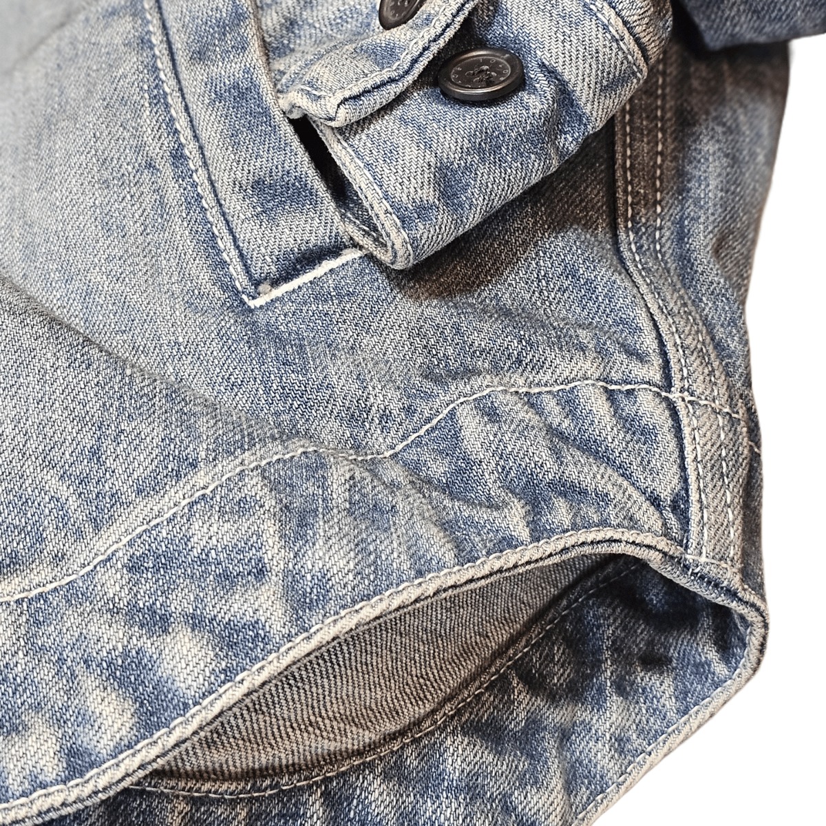 ROTOL SNAP BUTTON DENIM SHIRT DAMAGE