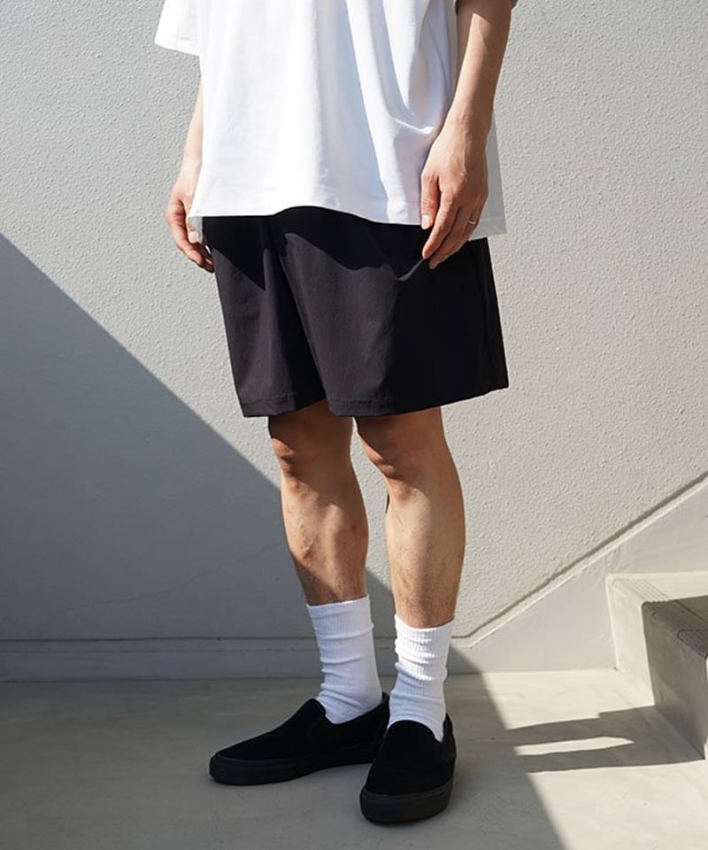 パンツ FAKIE STNCE Draw Cord Shorts BLK L FAKIE STANCE | フェイキースタンス | Draw Cord Short Pant