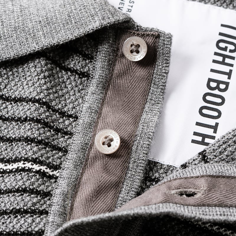 k*★様 TIGHTBOOTH ニットポロシャツ XL サイズ　新品未使用 TIGHTBOOTH PRODUCTION / タイトブース ： TBPR BORDER KNIT