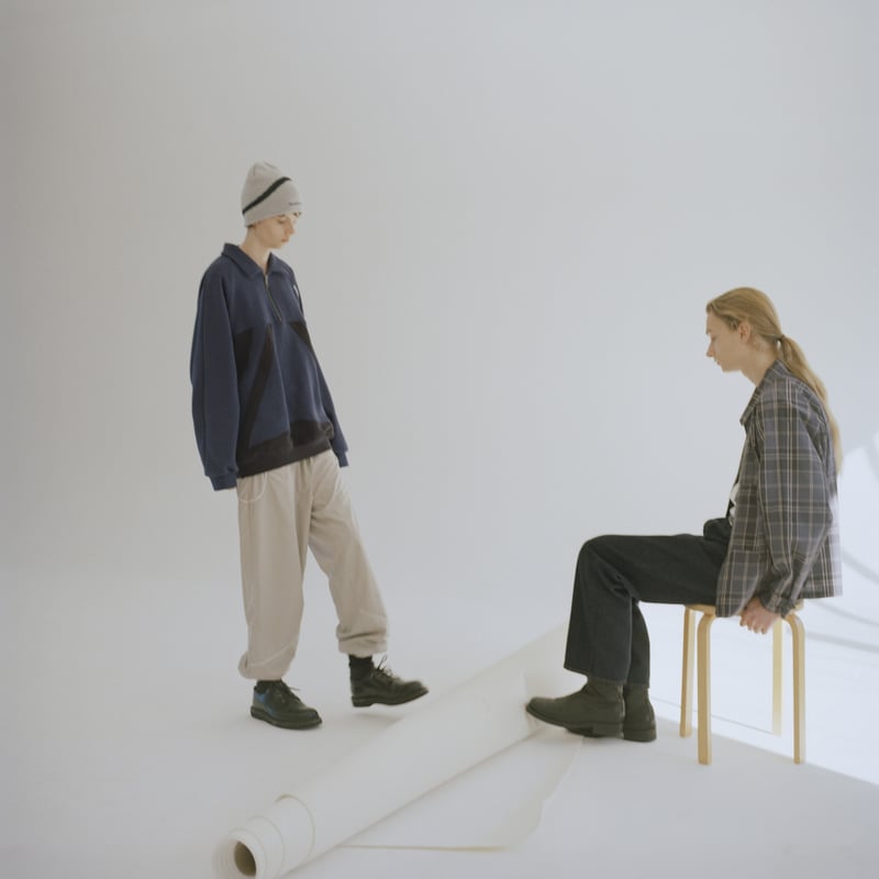 ジャケット・アウター CABARET POVAL Stain Collar Shirt POVAL [STAIN COLLAR SHIRT] (NAVY)