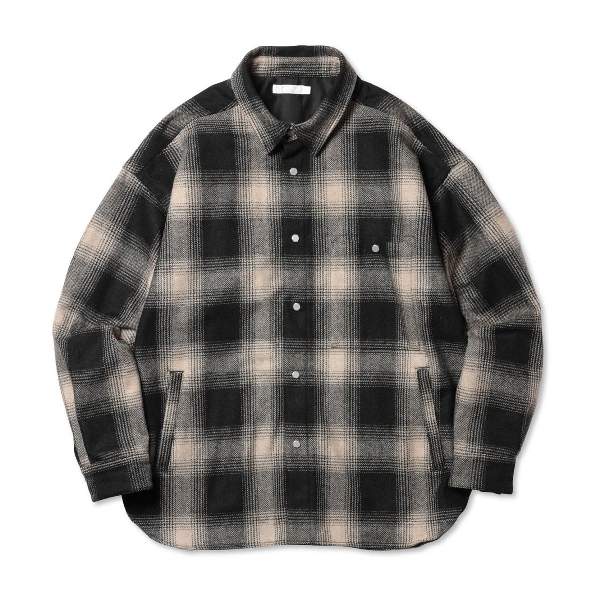 ROTOL  / SNAP BUTTON SHIRT - OMBRE CHECK