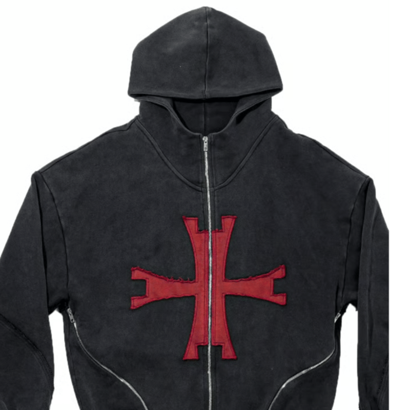 LUXENBURG / US｜ルクセンバーグ｜FRIAR HOODIE ZIP - TEMPL